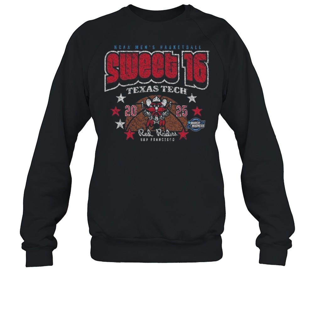 Texas Tech Basketball 2025 Sweet 16 Star Struck Shirt