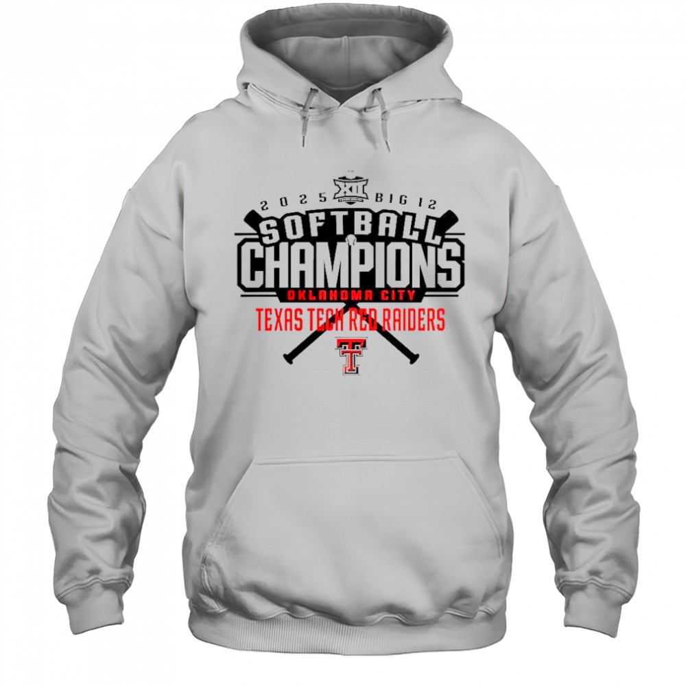 Texas Tech Red Raiders 2025 Big 12 Softball Conference Tournament Champions T-Shirt