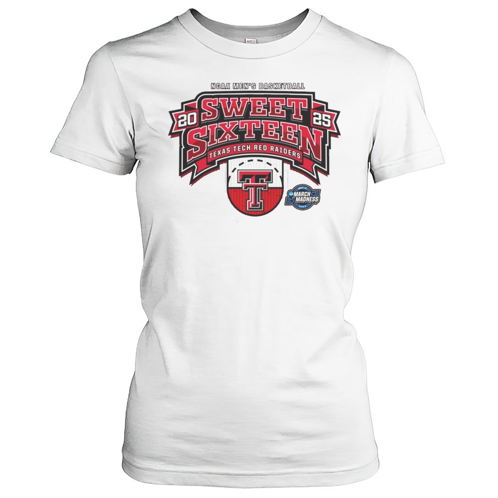 texas-tech-red-raiders-basketball-ncaa-mens-sweet-sixteen-march-madness-half-cou-d9mev674 Texas Tech Red Raiders Basketball NCAA Mens Sweet Sixteen March Madness Half Court 2025 T-shirt