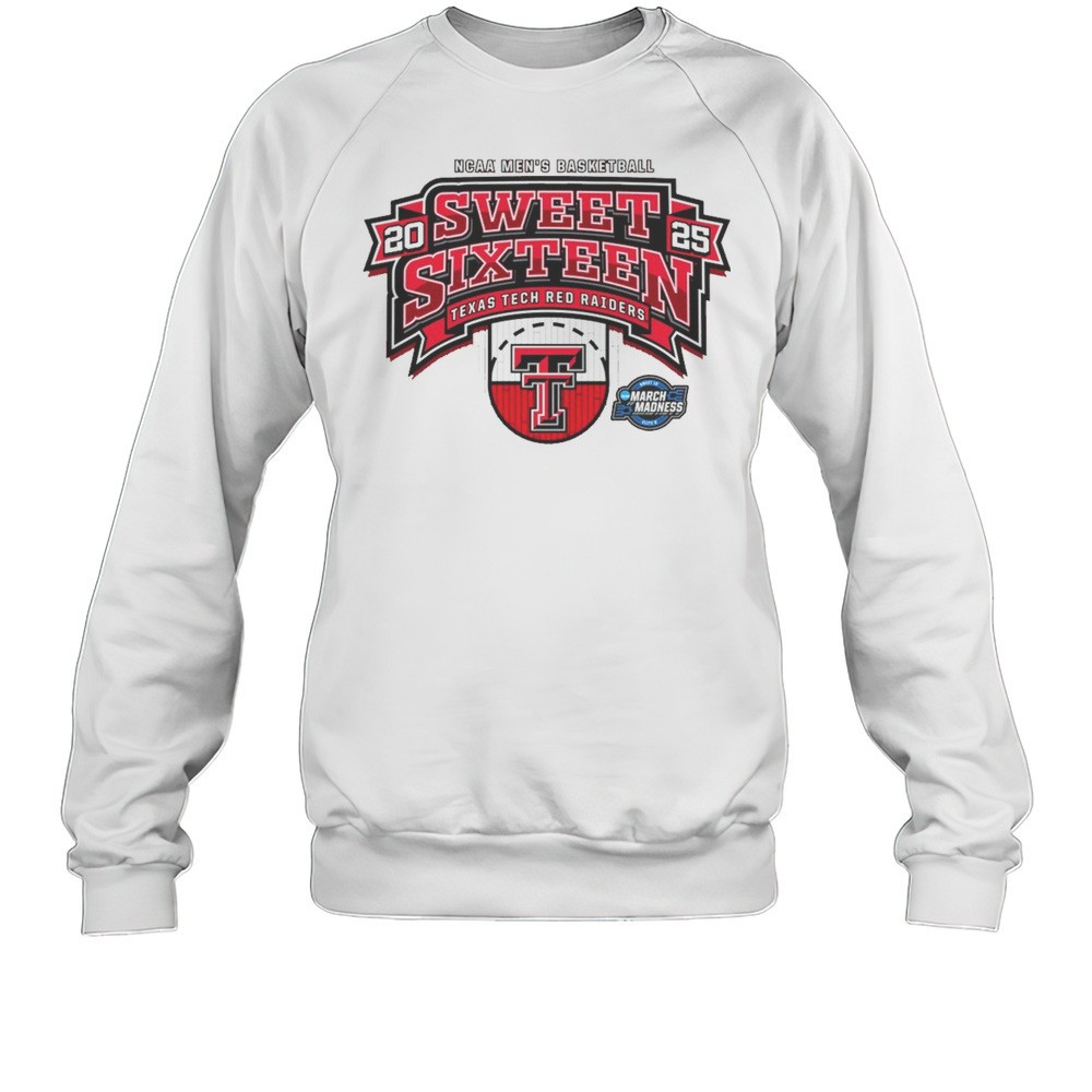 Texas Tech Red Raiders Basketball NCAA Mens Sweet Sixteen March Madness Half Court 2025 T-shirt