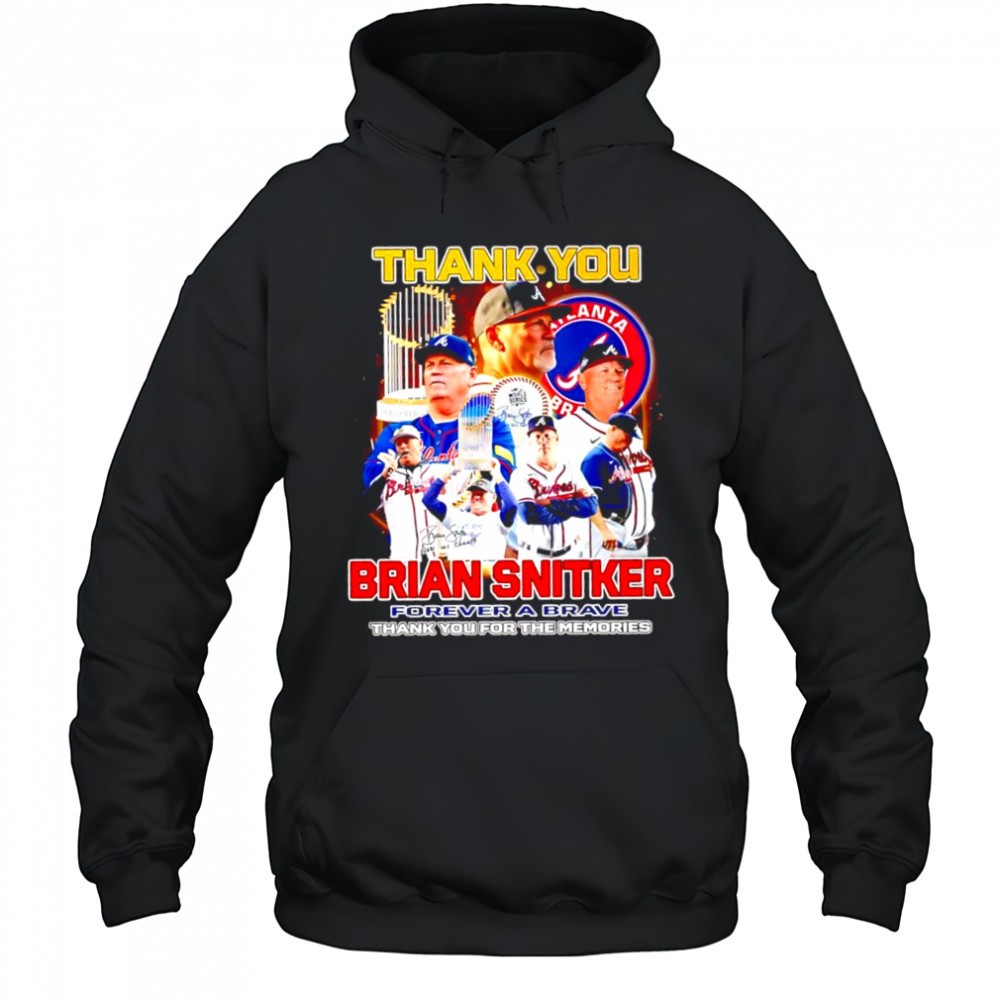 Thank you Brian Snitker Atlanta Braves forever a brave thank you for the memories shirt