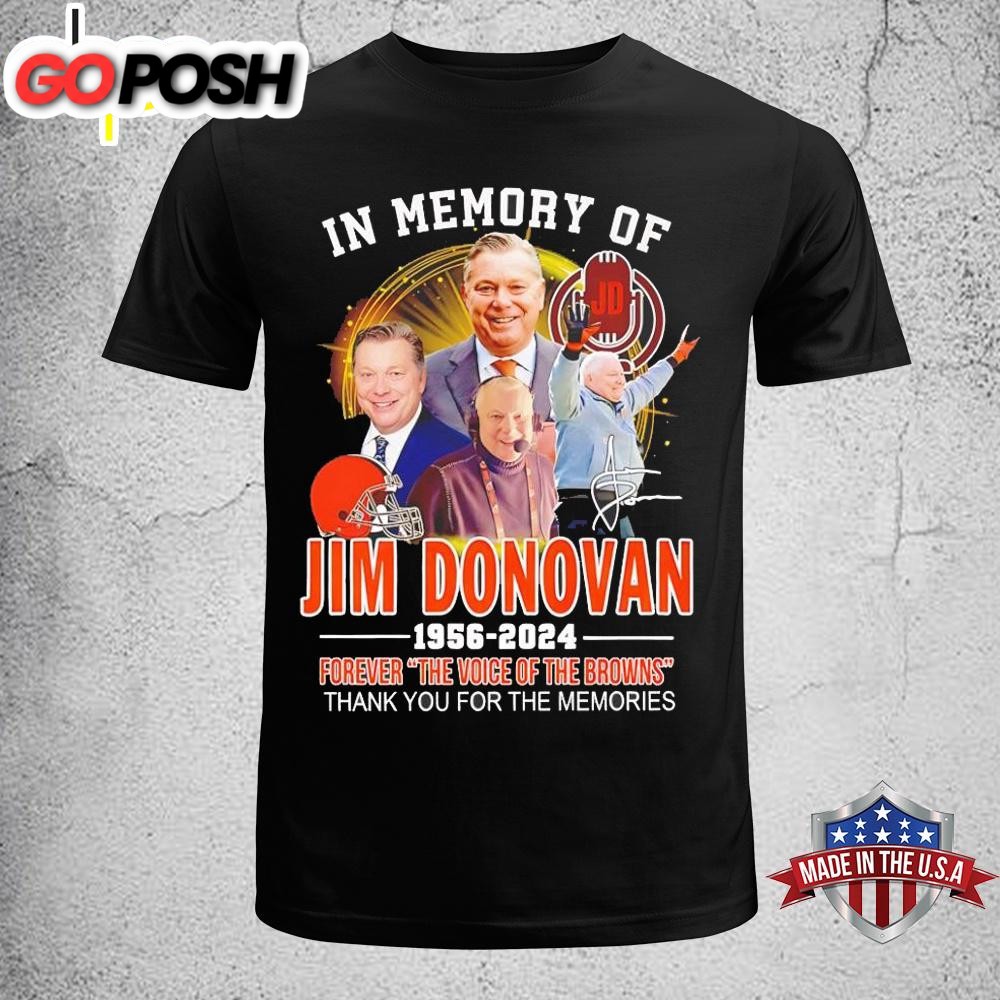 Thank You For The Memories Jim Donovan The Voice Of The Browns Unisex T-Shirt