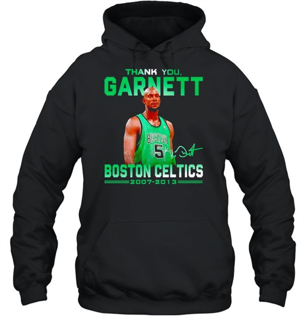 Thank you Garnett Boston Celtics signature shirt