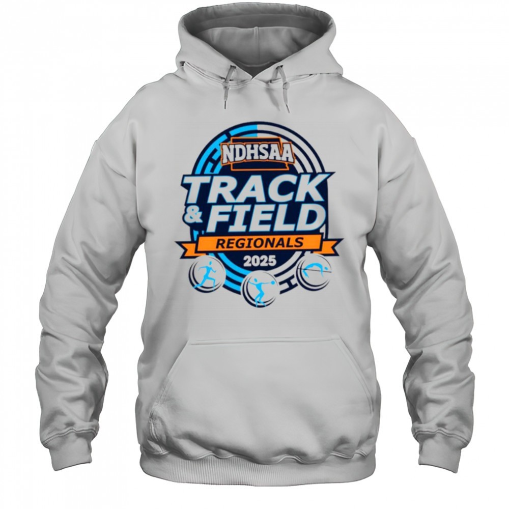The 2025 NDHSAA Class B Southwest Region Track & Field logo shirt