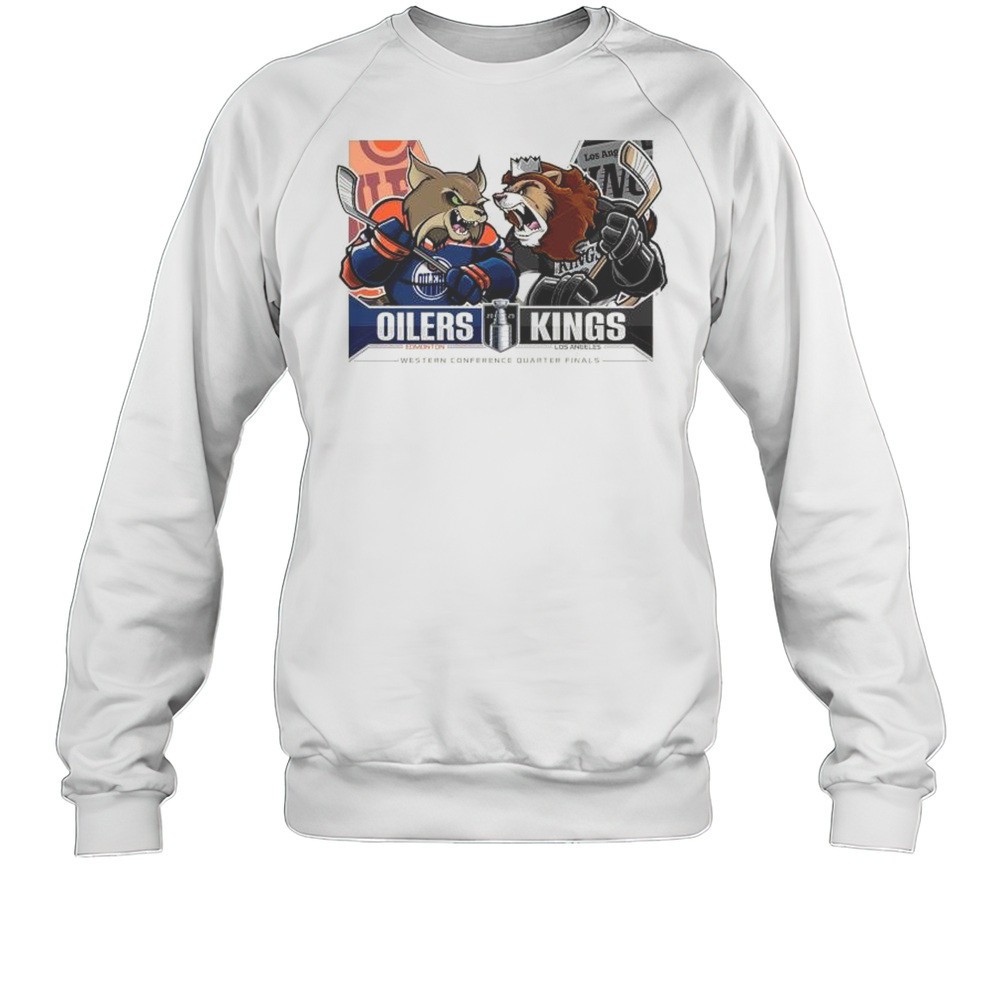 The 2025 Stanley Cup Playoffs Edmonton Oilers Vs La Kings Eastern Conference Quarter Finals Mascots T-shirt