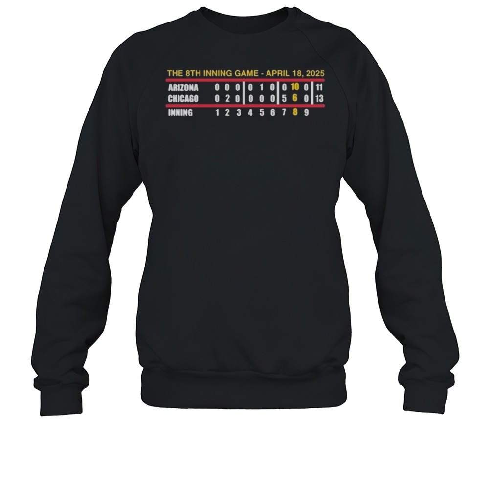 The 8Th Inning Game Never Forget April 18 2025 Arizona Chicago Inning T-shirt