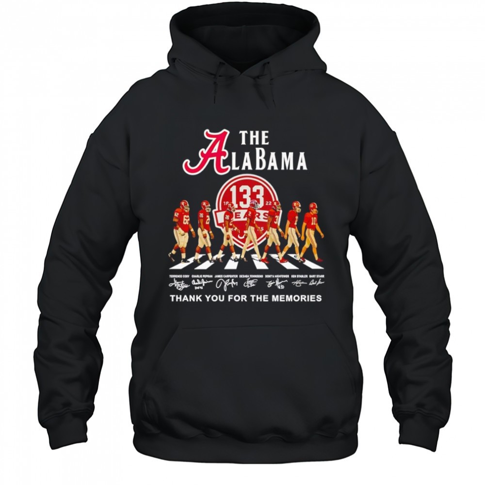 The Alabama 133 years thank you for the memories shirt