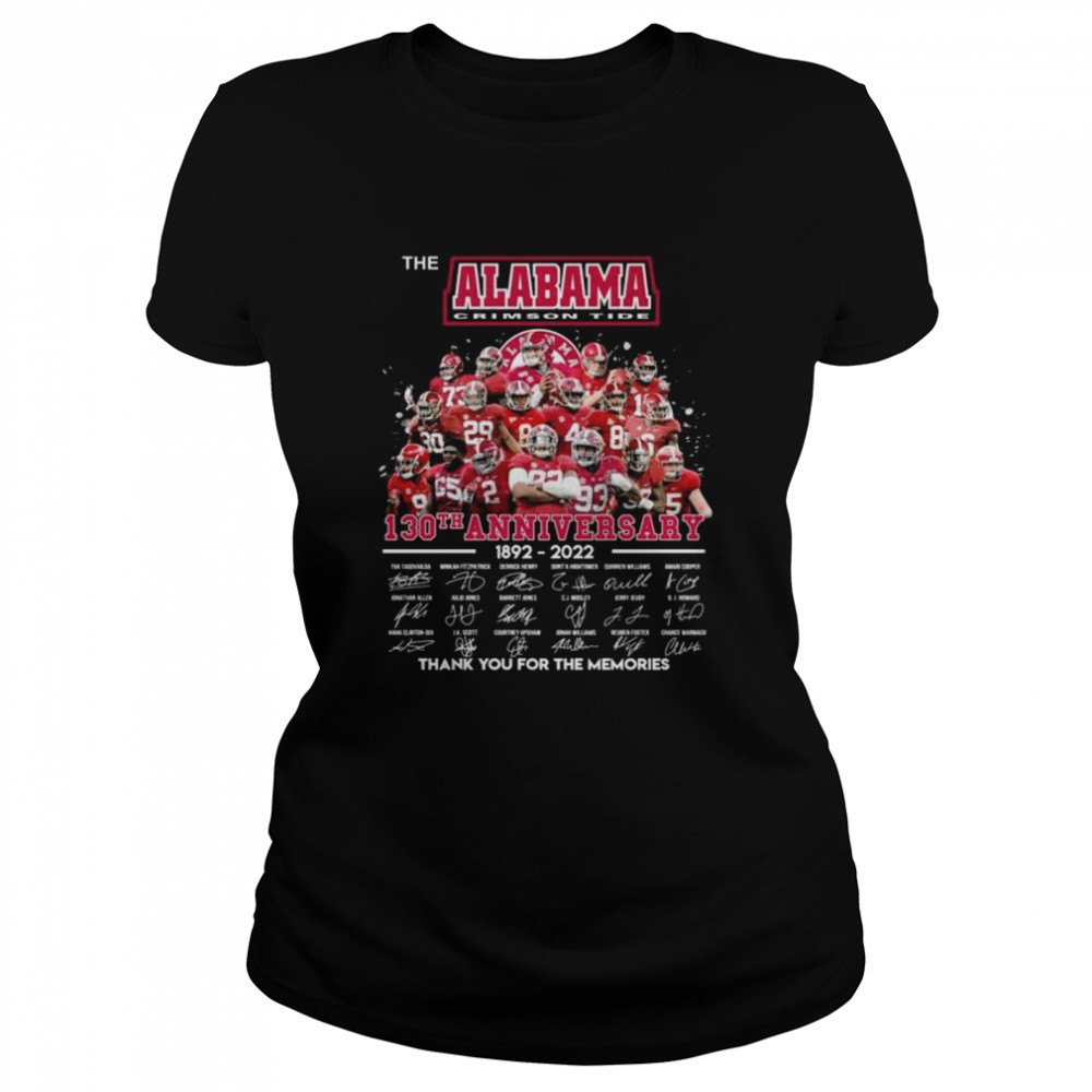 the-alabama-crimson-tide-130th-anniversary-1892-2022-thank-you-for-the-memories-nk0728ew The Alabama Crimson Tide 130th Anniversary 1892-2022 Thank You For The Memories shirt