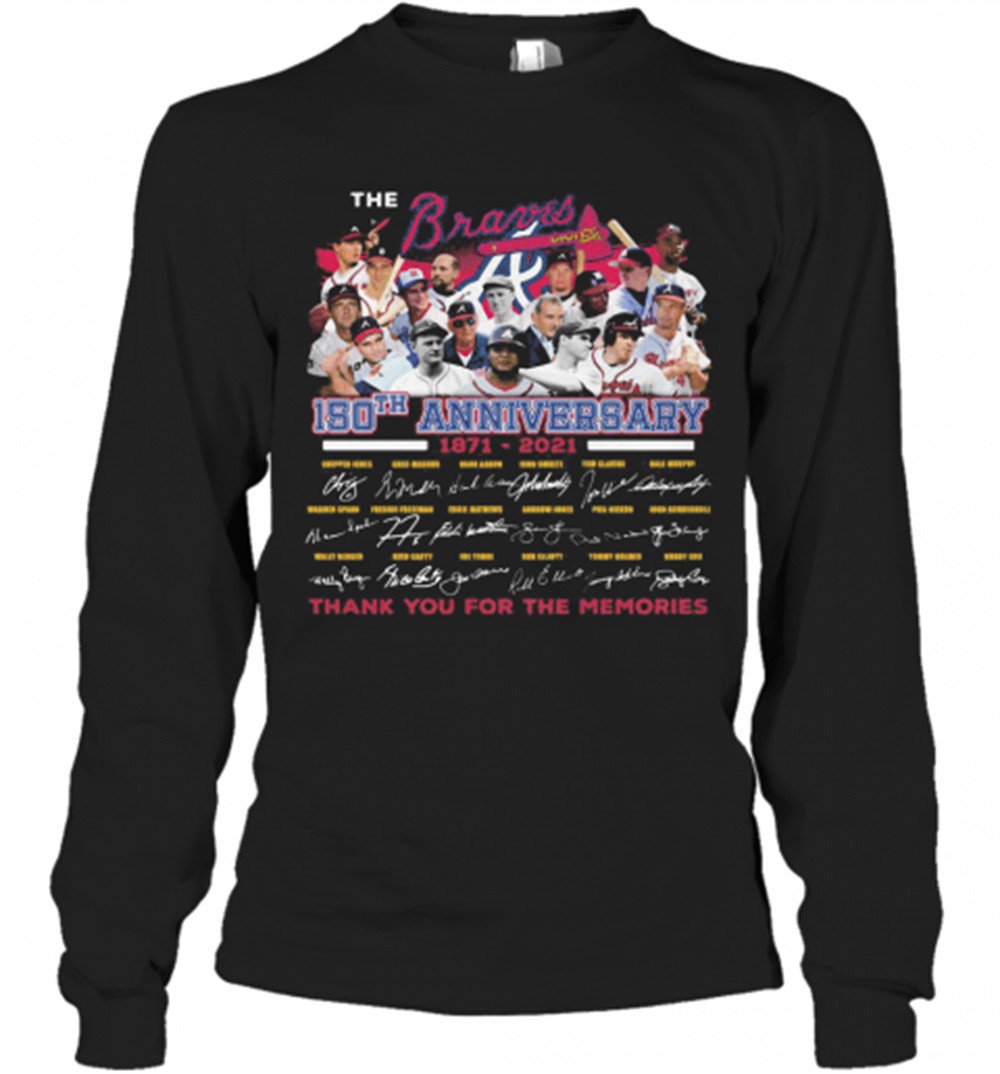 the-atlanta-braves-150th-anniversary-1871-2021-thank-you-for-the-memories-signat-3arrj9t3 The Atlanta Braves 150Th Anniversary 1871 2021 Thank You For The Memories Signatures T-Shirt