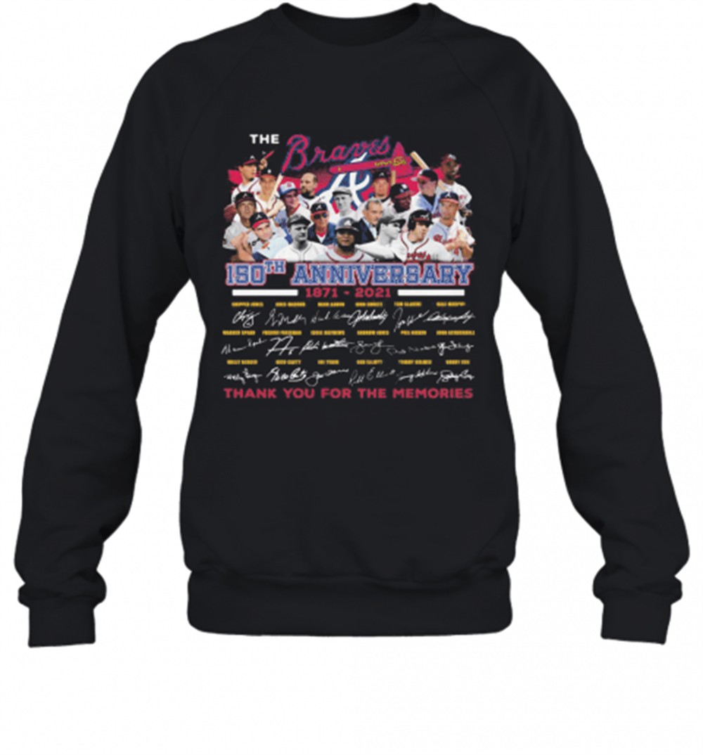 the-atlanta-braves-150th-anniversary-1871-2021-thank-you-for-the-memories-signat-3arrj9t3 The Atlanta Braves 150Th Anniversary 1871 2021 Thank You For The Memories Signatures T-Shirt