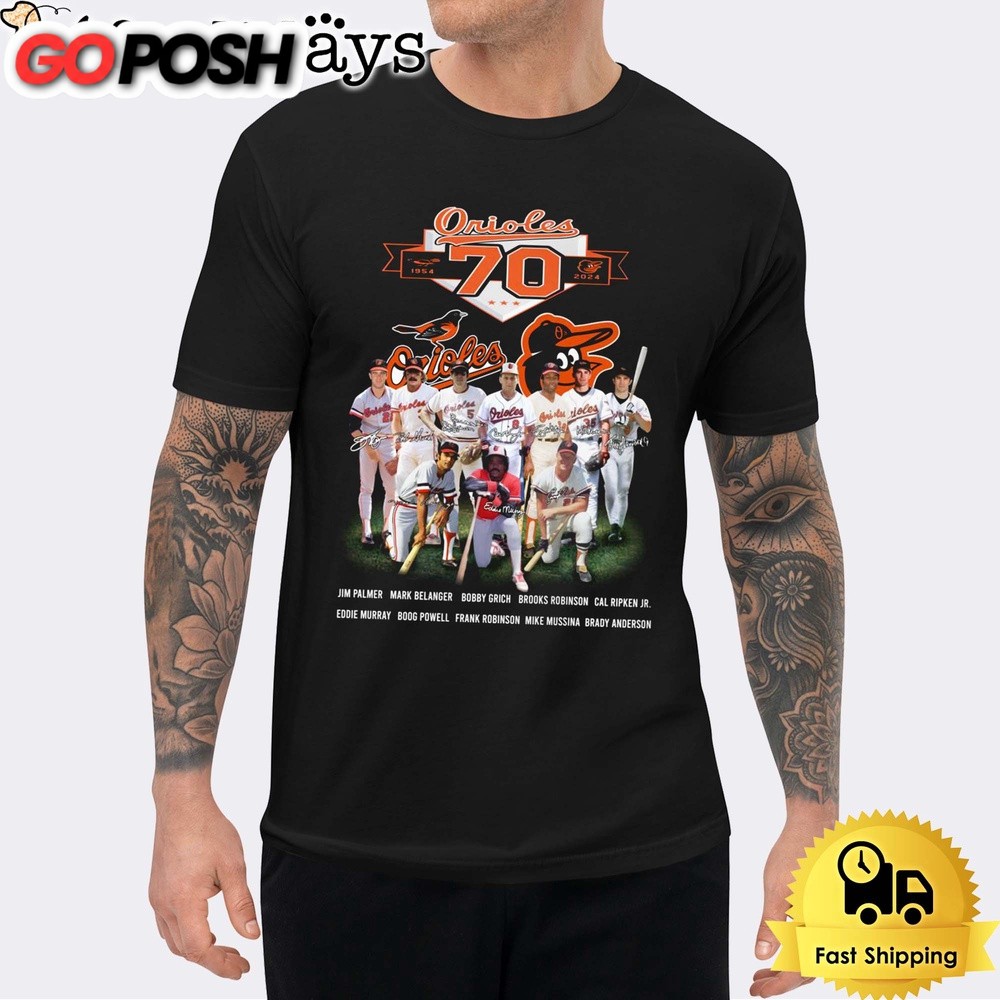 The Baltimore Orioles Celebrate Their 70th Anniversary Unisex T-shirt