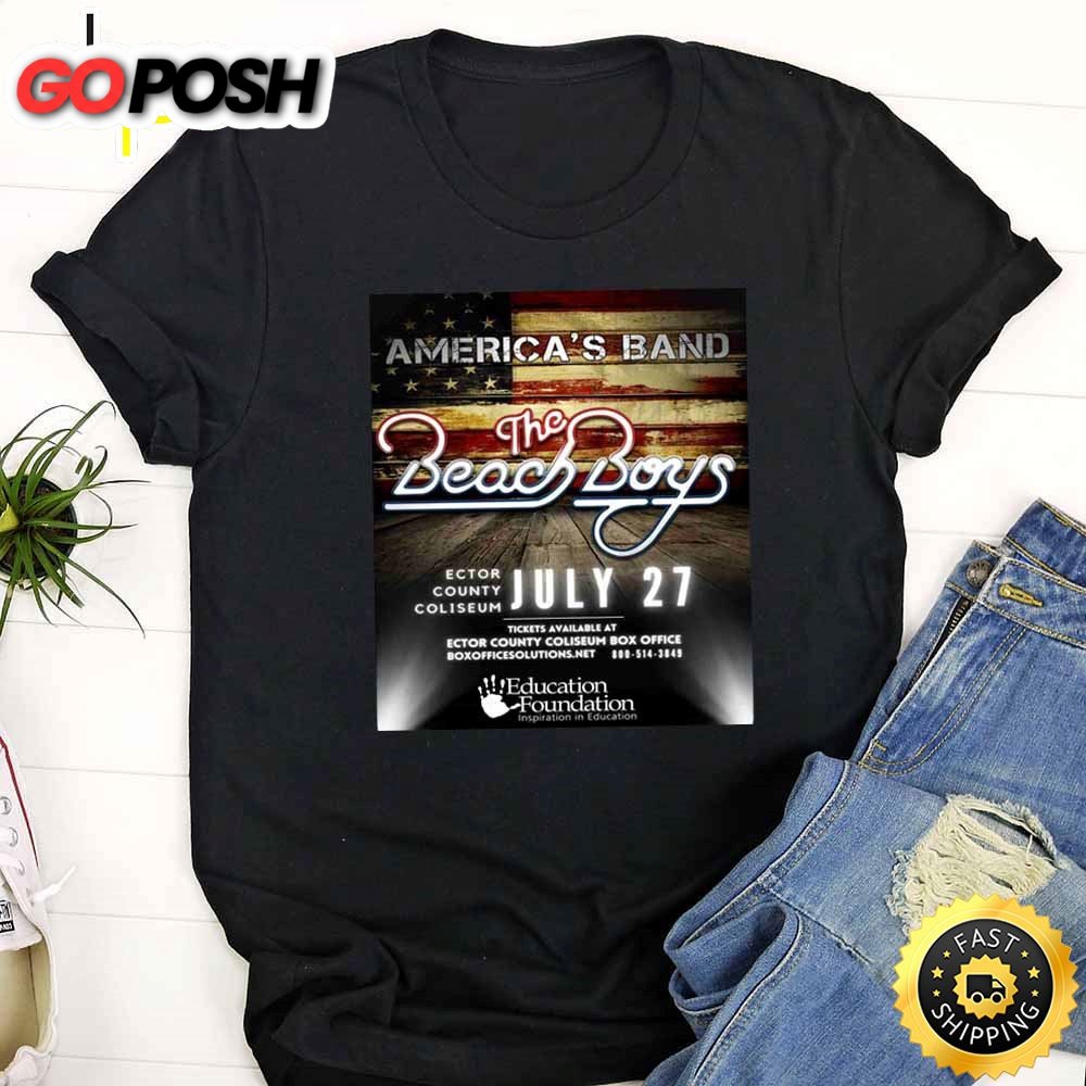 The Beach Boys Nashville Tour 2025 Black T-Shirt