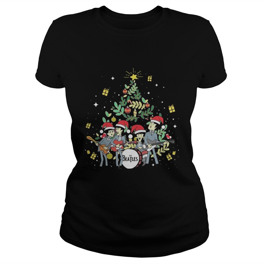 The Beatles and Christmas tree shirt