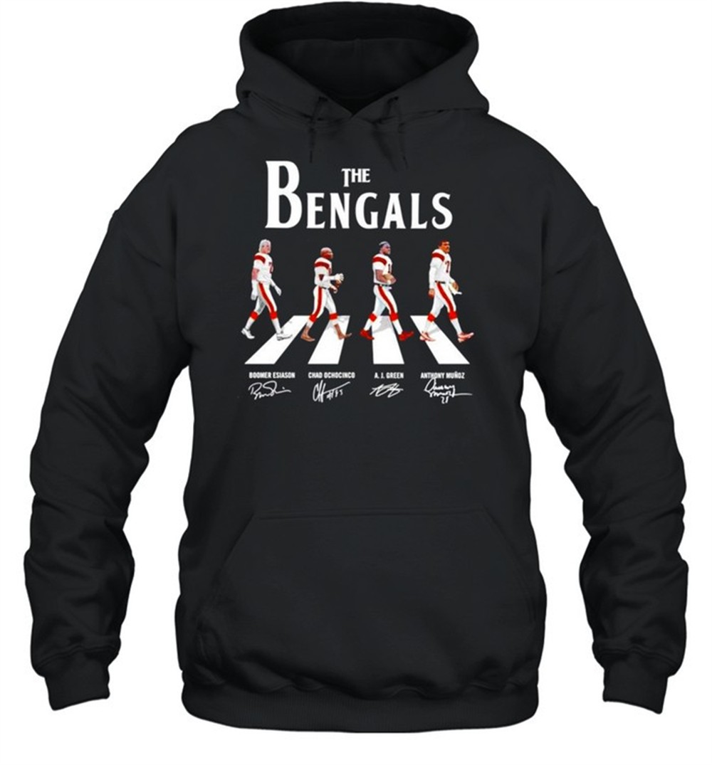The Bengals Abbey Road signatures shirt