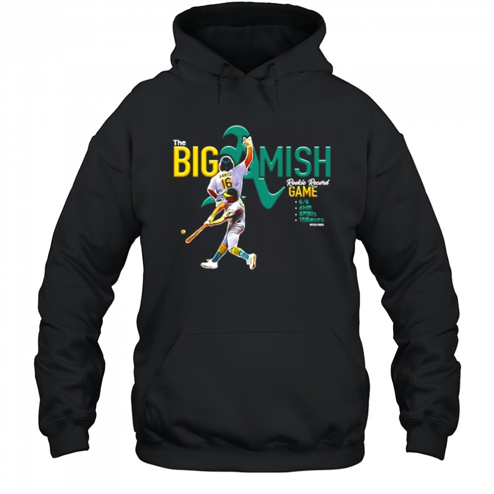 The Big Amish Nick Kurtz Oakland Athletics Rookie Record game shirt