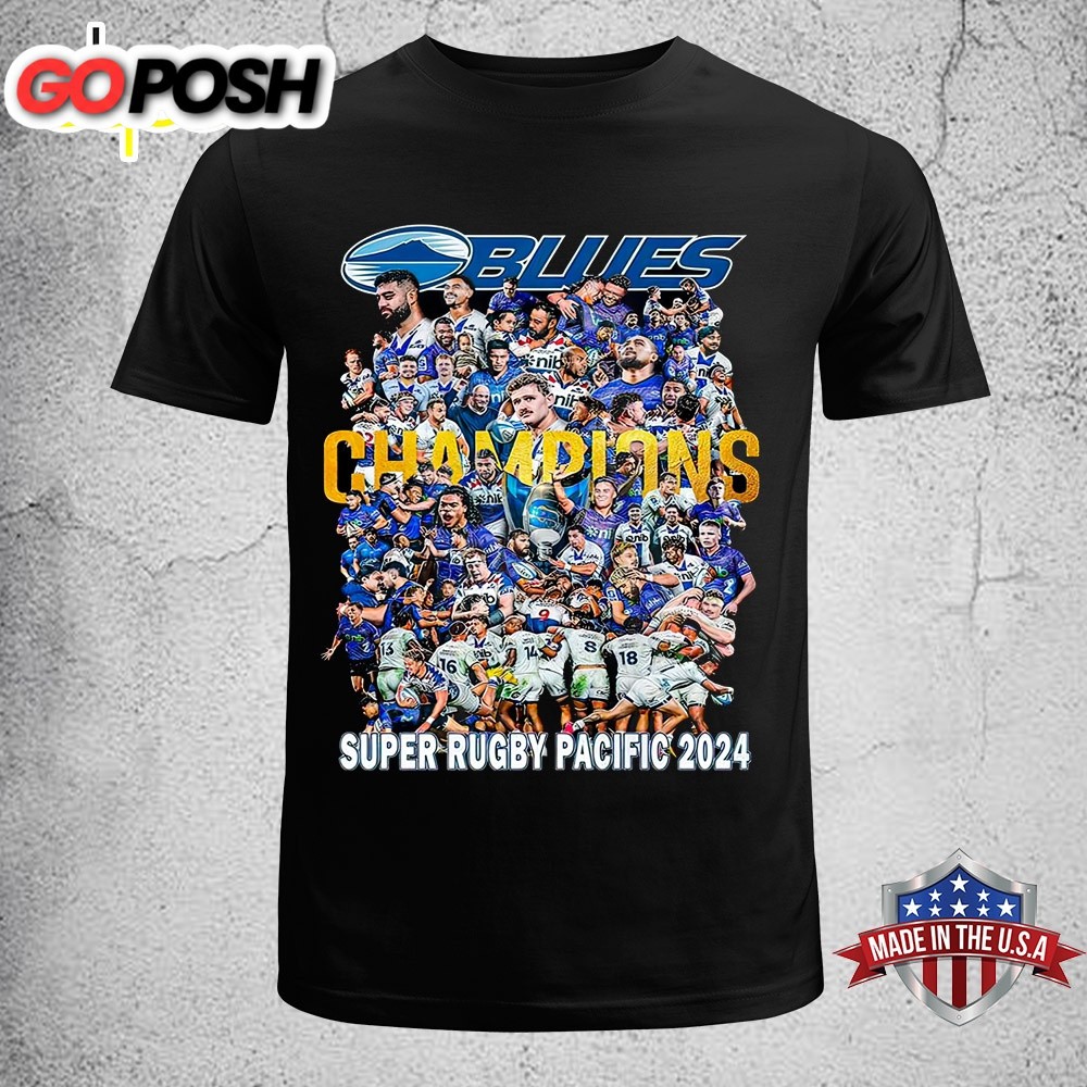 The Blues Super Rugby Pacific 2025 Champions Unisex T-Shirt