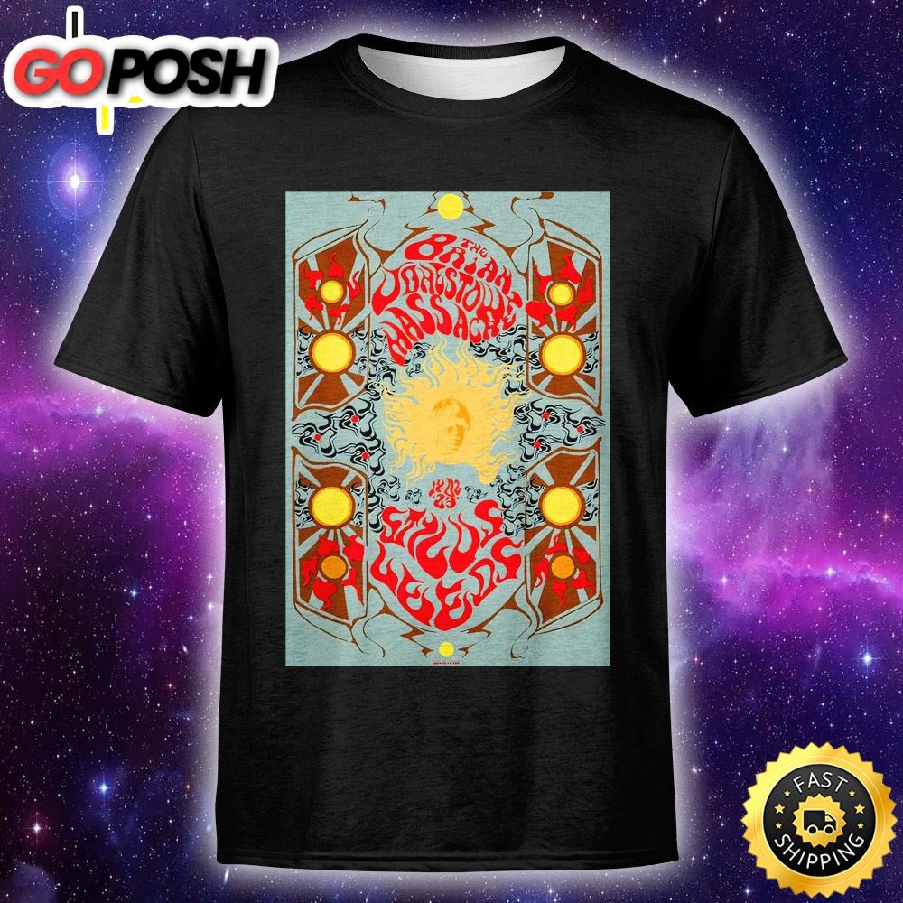 The Brian Jonestown Massacre Leeds Gig Poster Limited Edition Unisex Tshirt