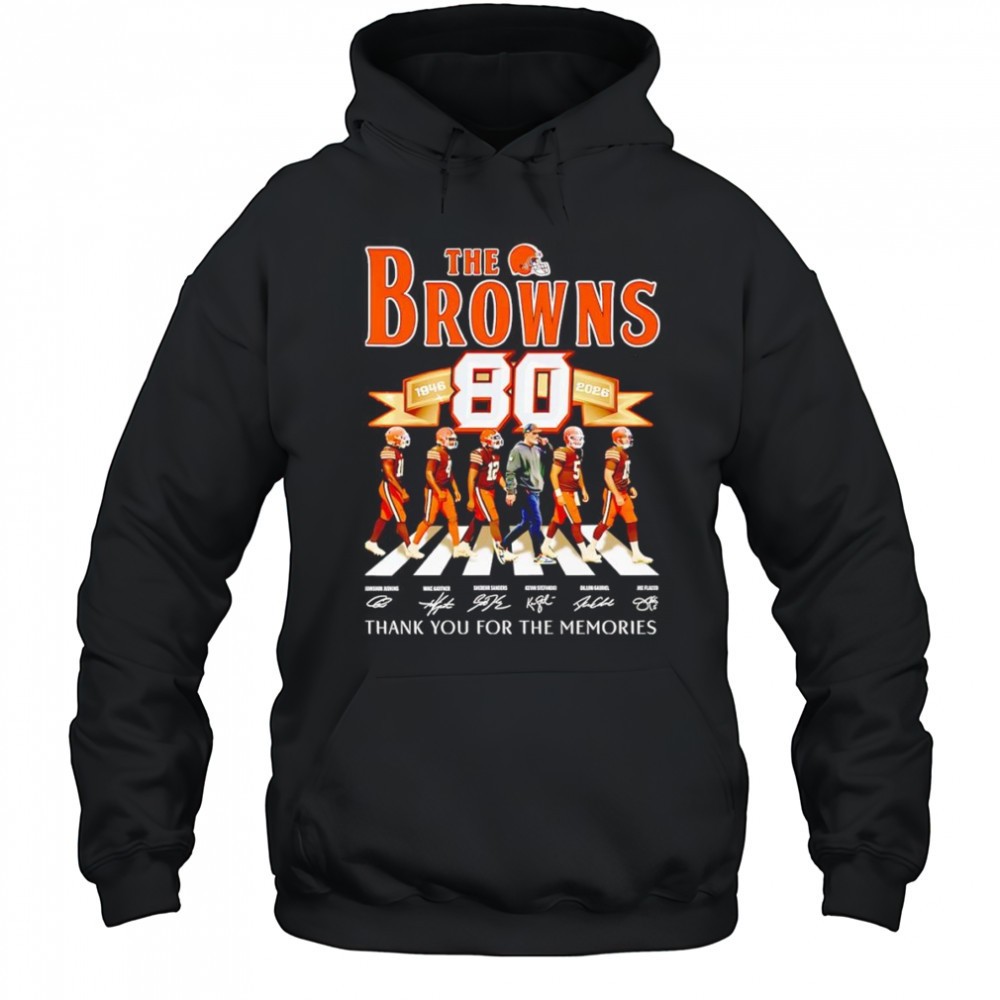 The Browns 1946 2026 Abbey Road thank you for the memories shirt