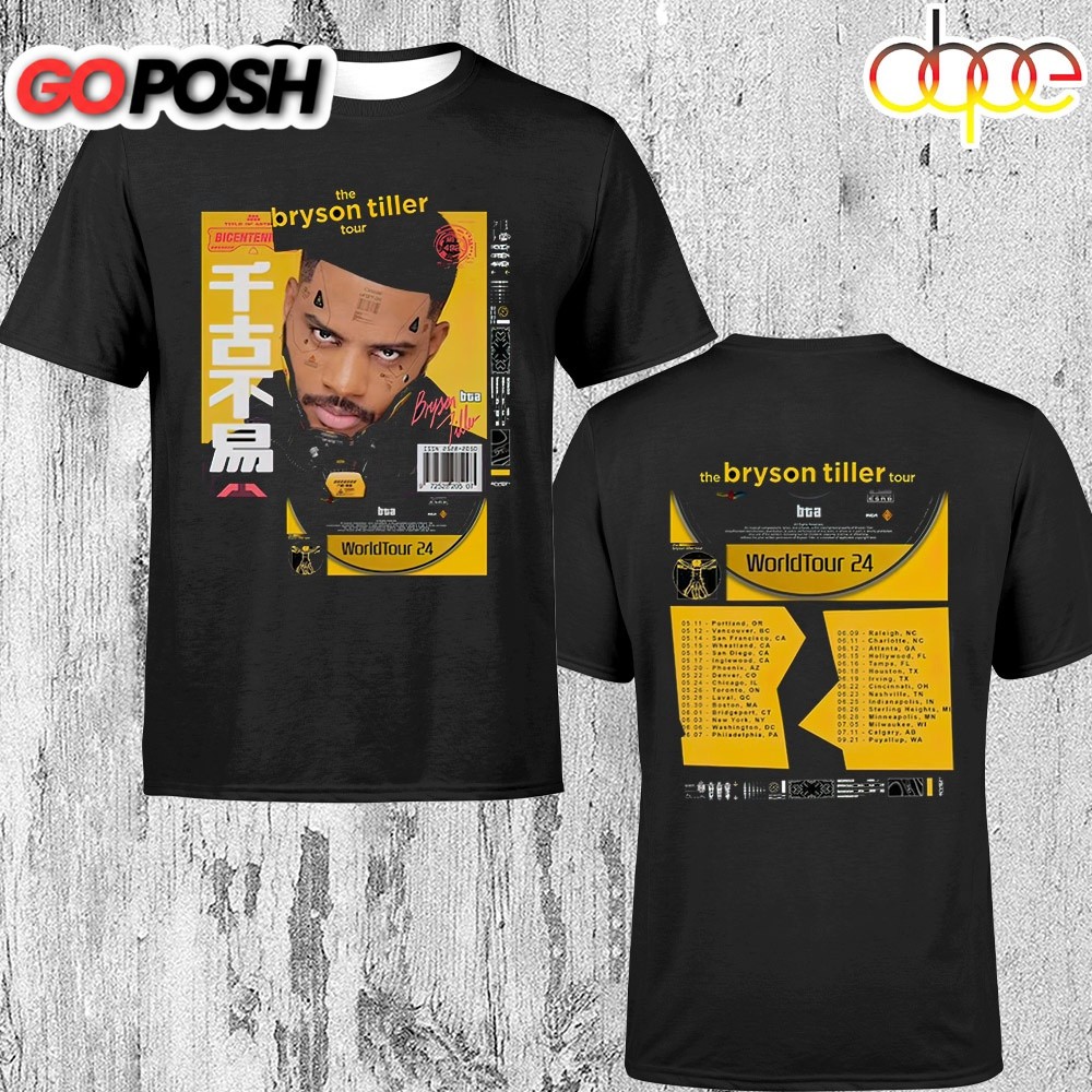 The Bryson Tiller 2025 Tour Unisex T-Shirt