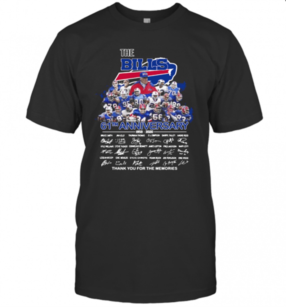the-buffalo-bills-61th-anniversary-thank-you-for-the-memories-signature-t-shirt-2qqflfso The Buffalo Bills 61Th Anniversary Thank You For The Memories Signature T-Shirt