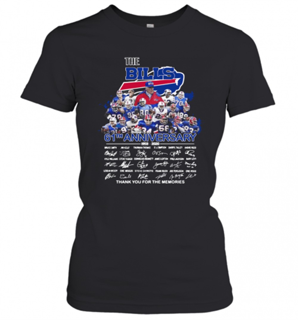 the-buffalo-bills-61th-anniversary-thank-you-for-the-memories-signature-t-shirt-2qqflfso The Buffalo Bills 61Th Anniversary Thank You For The Memories Signature T-Shirt