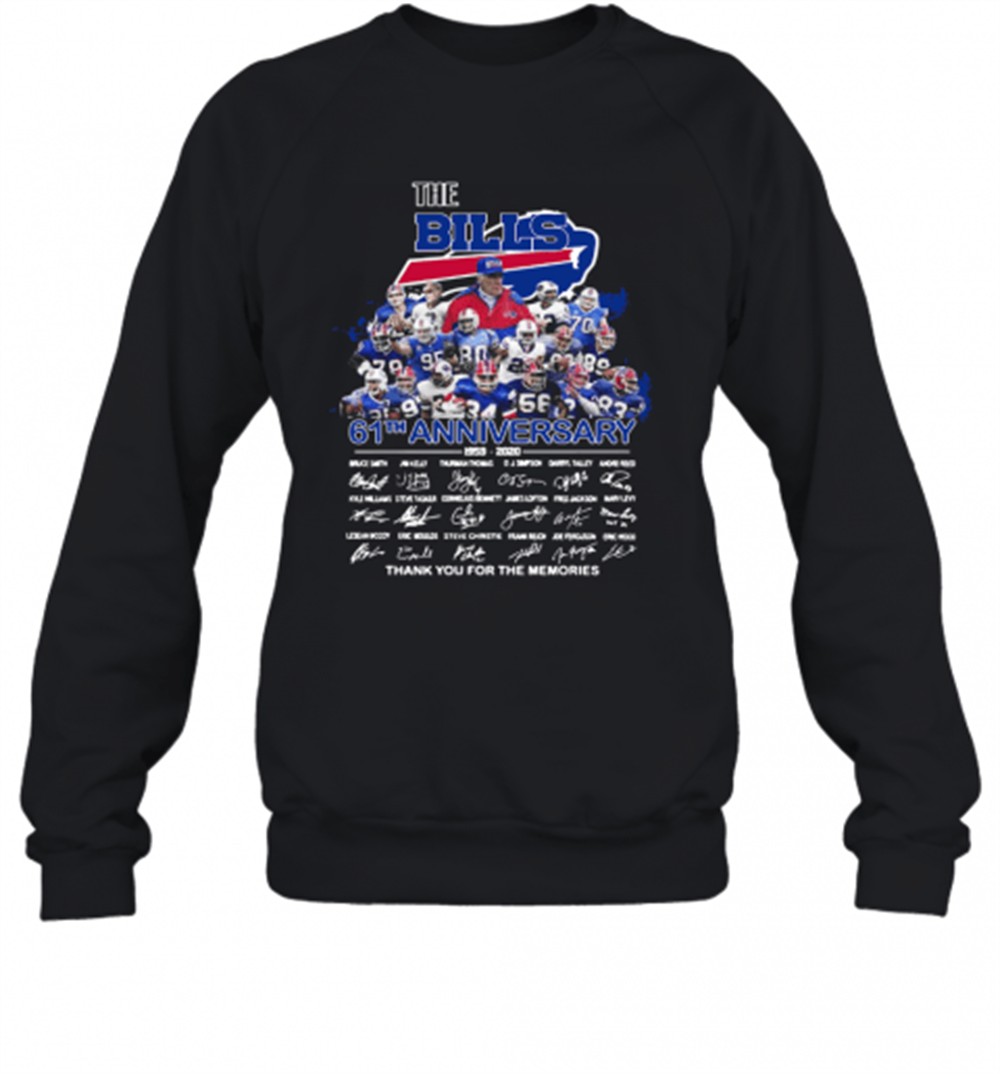 the-buffalo-bills-61th-anniversary-thank-you-for-the-memories-signature-t-shirt-2qqflfso The Buffalo Bills 61Th Anniversary Thank You For The Memories Signature T-Shirt