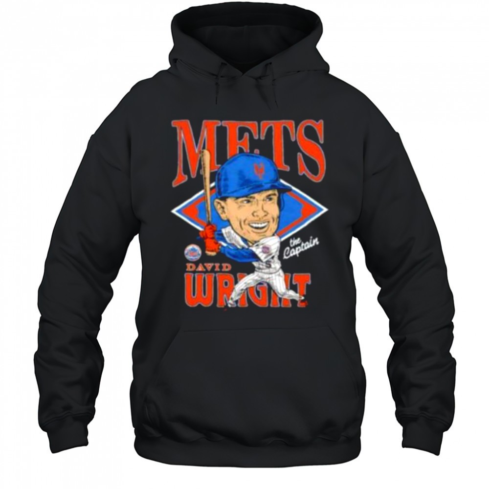 The Captain David Wright New York Mets Caricature Signature T Shirt