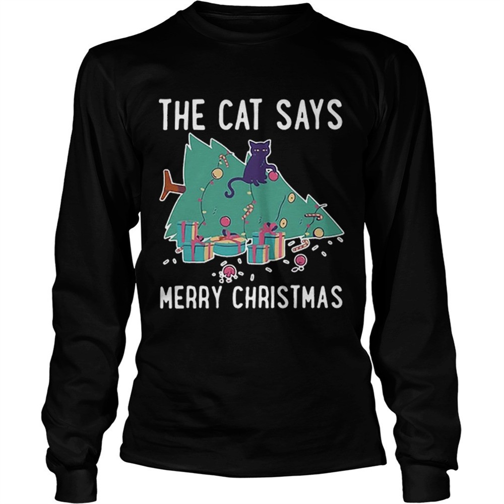 the-cat-says-merry-christmas-shirt-9xslcqdf The cat says Merry Christmas shirt