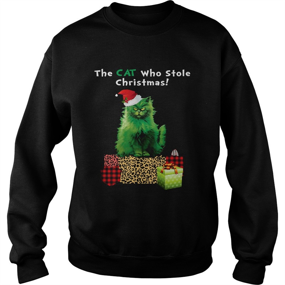 The cat who stole Christmas shirt