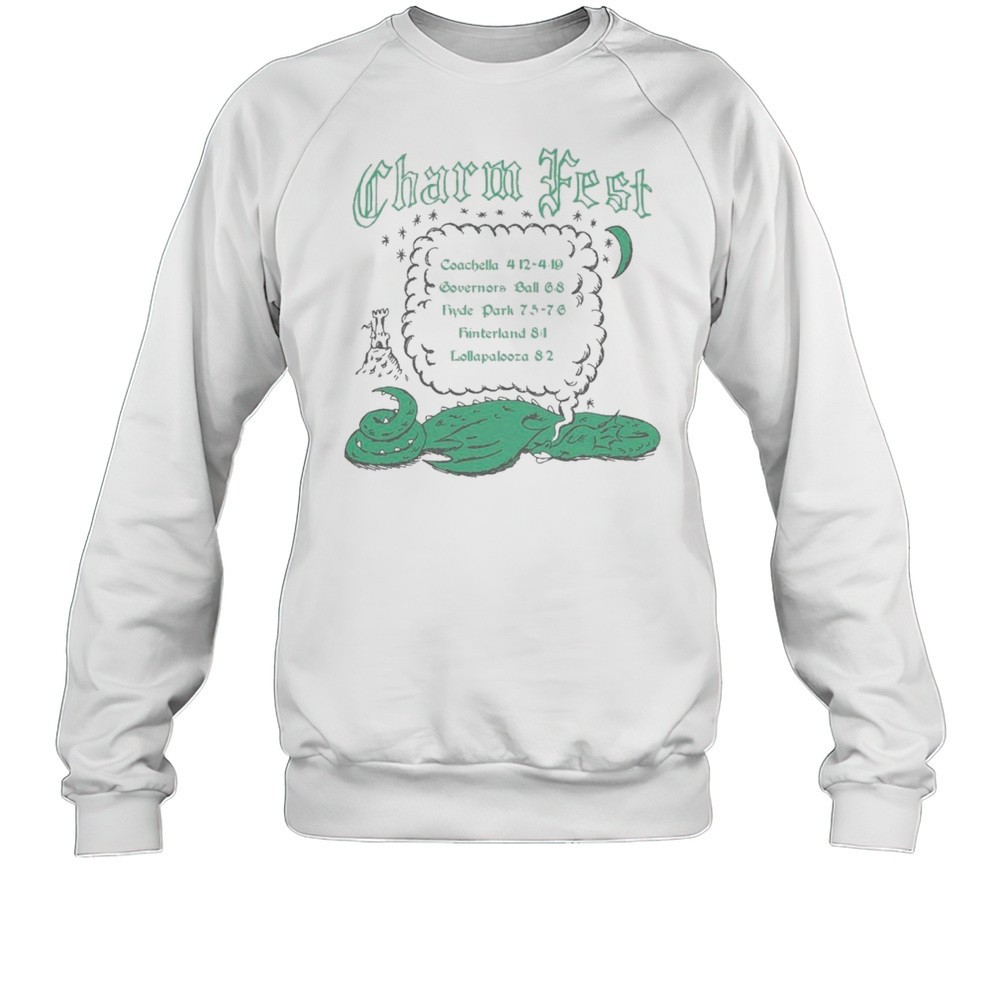 The Charmer Clairo Festivals 2025 Coachella April 12 19 Governors Ball 6 8 Hyde Park 7 5 7 6 T-shirt