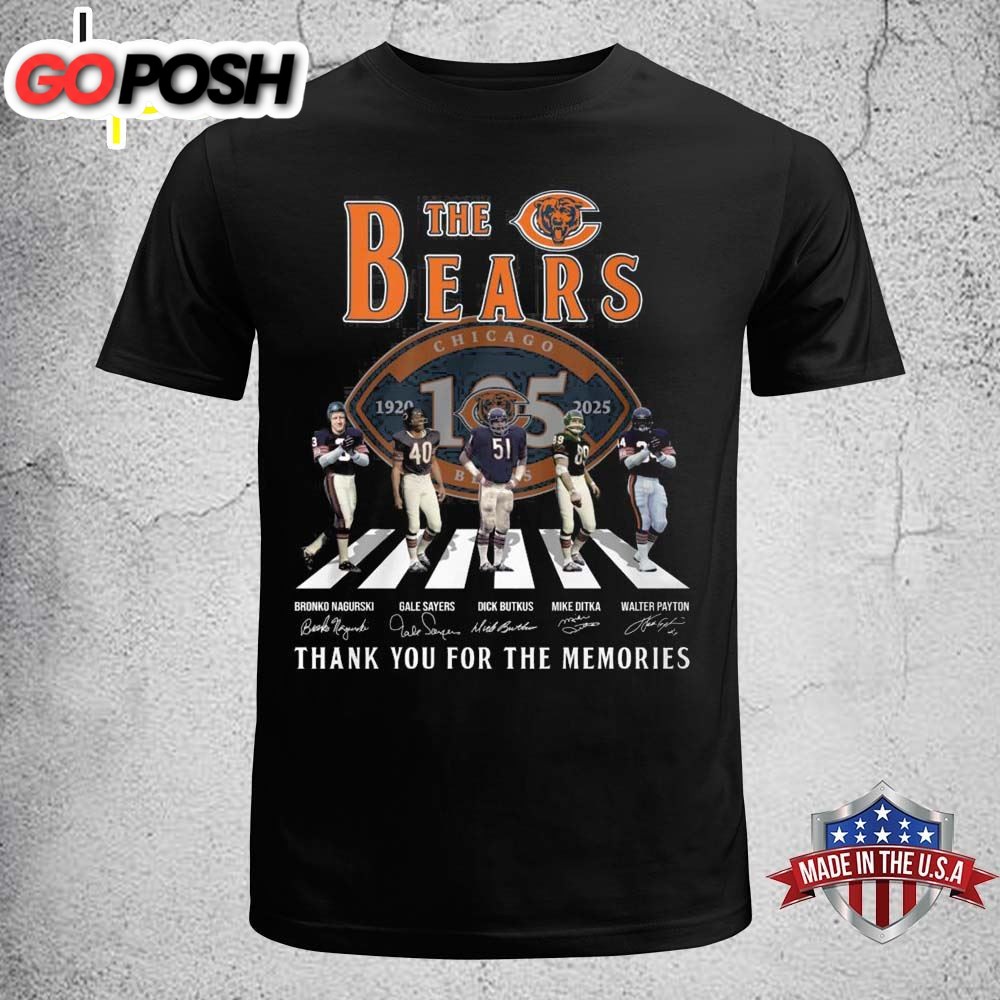 The Chicago Bears Thank You For The Memories T-Shirt