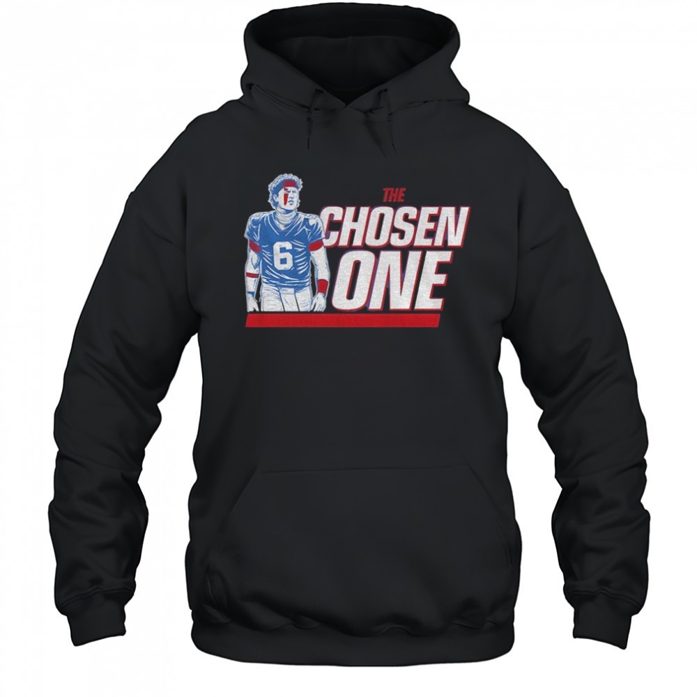 The Chosen One Jaxson Dart blood New York Giants NFL 2025 cartoon shirt
