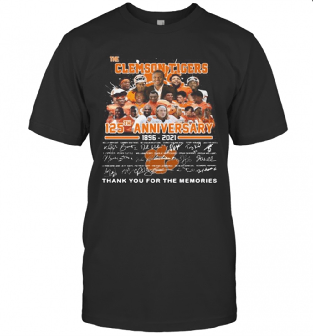 the-clemson-tigers-125th-anniversary-1896-2020-thank-you-for-the-memories-signat-m9fs50pf The Clemson Tigers 125Th Anniversary 1896 2020 Thank You For The Memories Signatures T-Shirt