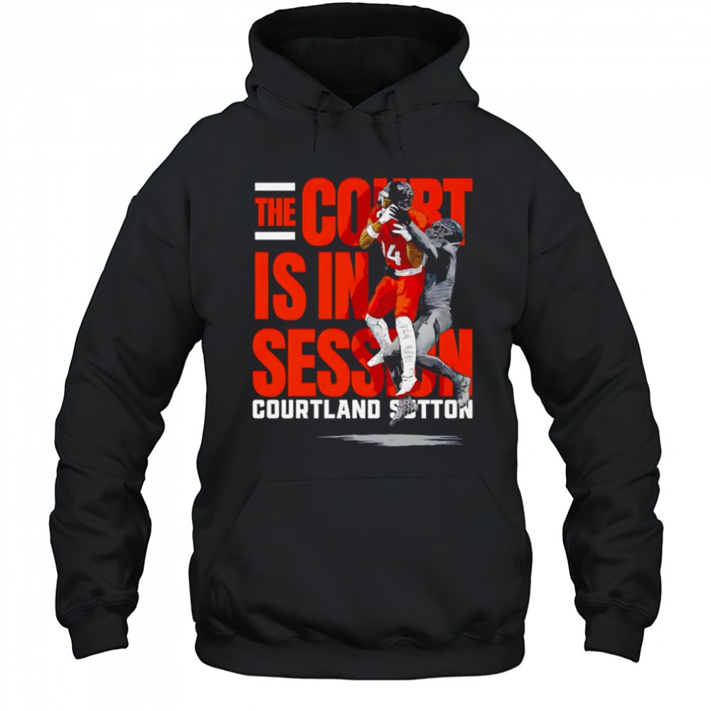 The Court is in Session Courtland Sutton football player graphic shirt