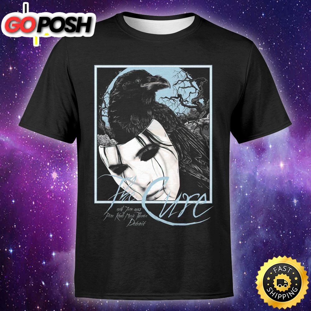 The Cure Detroit June 12 Tour 2025 Second Unisex Tshirt