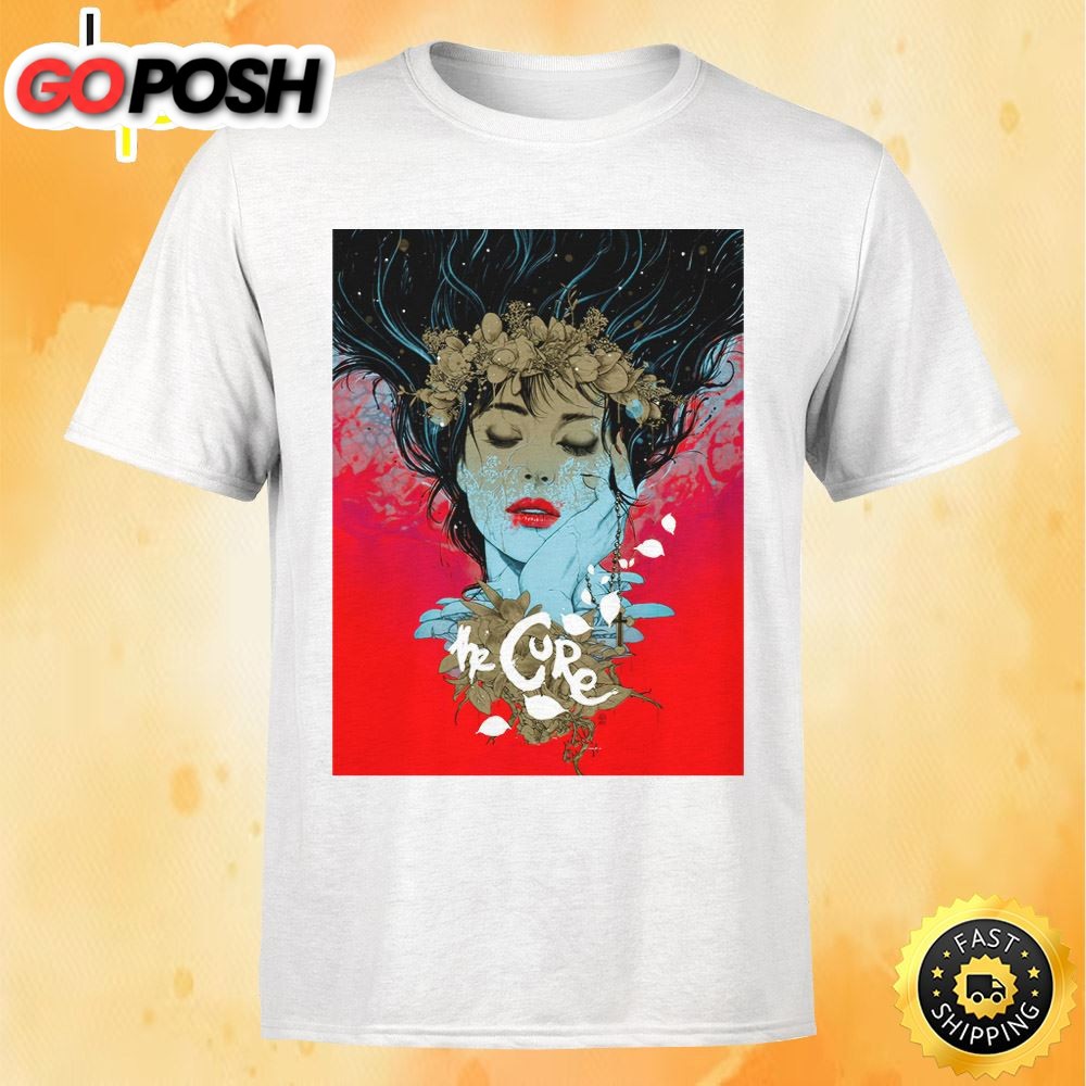 The Cure New Orleans May 11 Tour 2025 White Tshirt