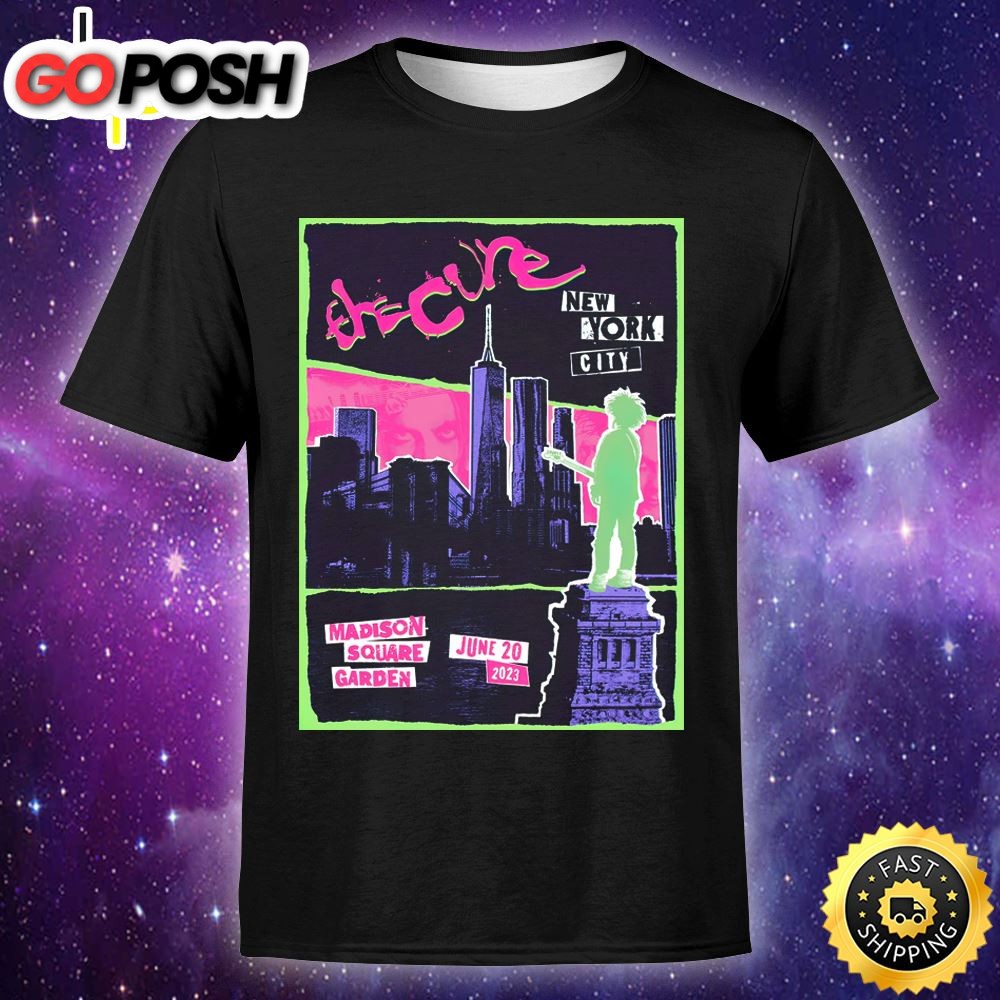 The Cure New York City June 20 Tour 2025 First Unisex Tshirt