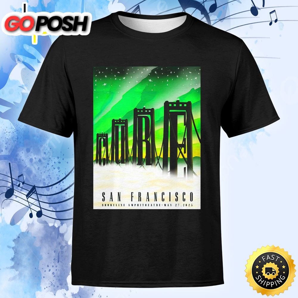 The Cure San Francisco May 27 Tour 2025 Tshirt