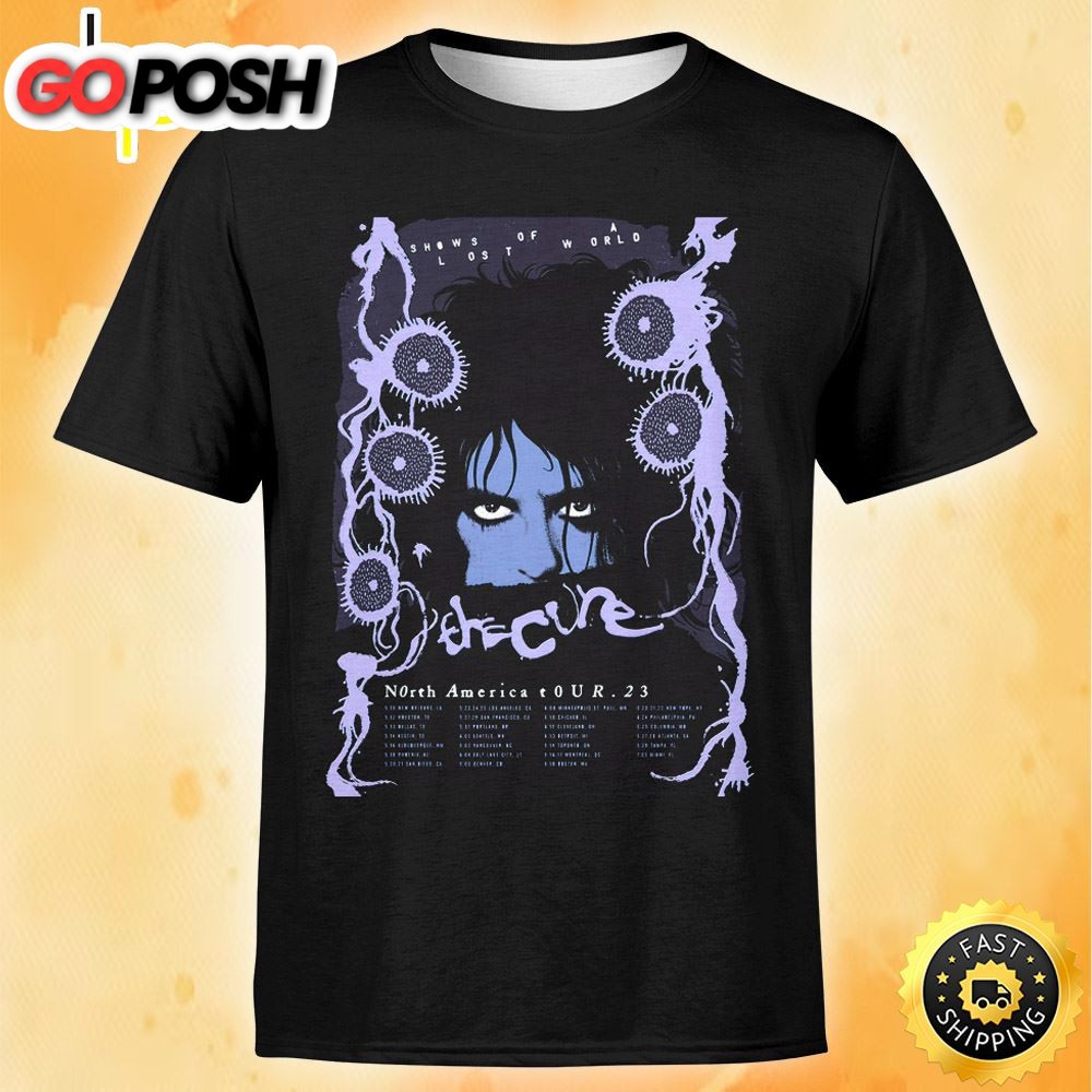 The Cure Shows Of A Lost World Tour 2025 Poster Dusk – Melrose Colorway Unisex Tshirt