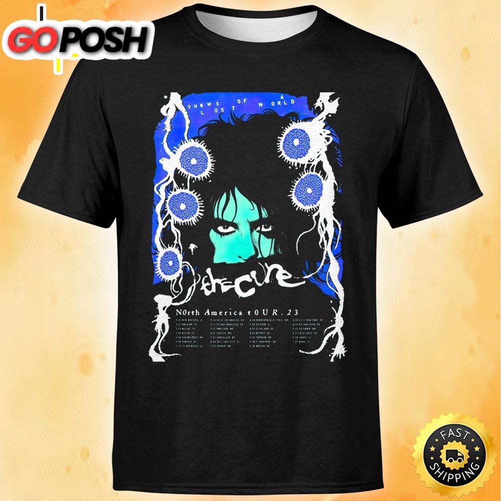 The Cure Shows Of A Lost World Tour 2025 Sapphire – White Colorway Unisex T-shirt