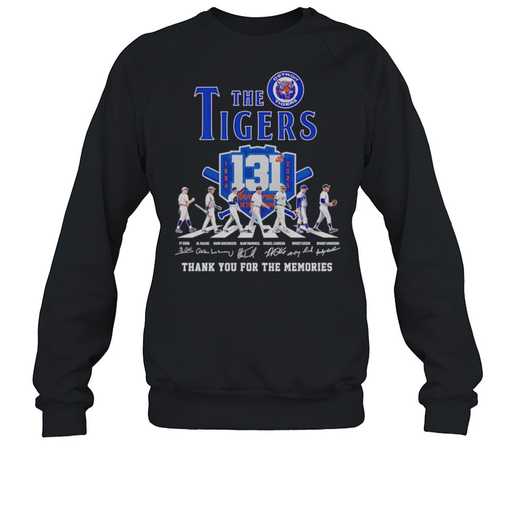 The Detroit Tigers 1894 2025 Thank You For The Memories Shirt