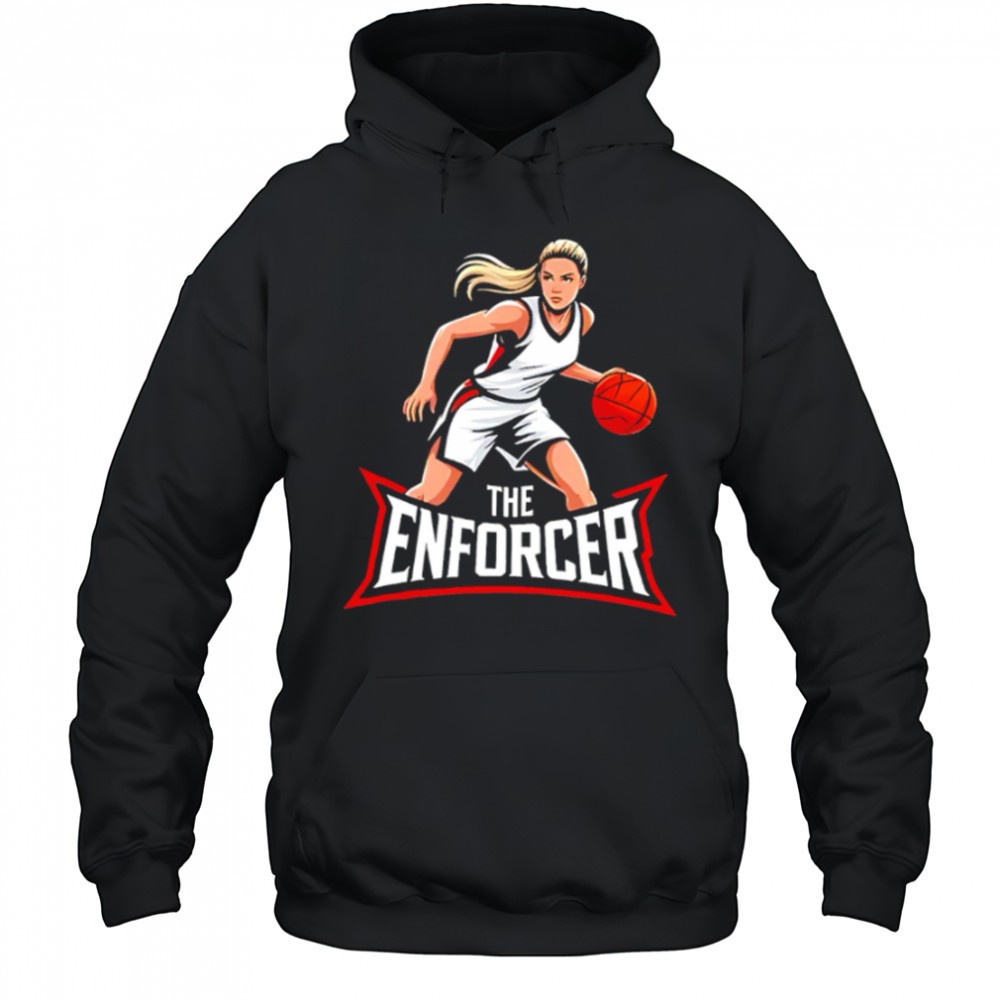 The Enforcer Bold Blonde Basketball Graphic shirt