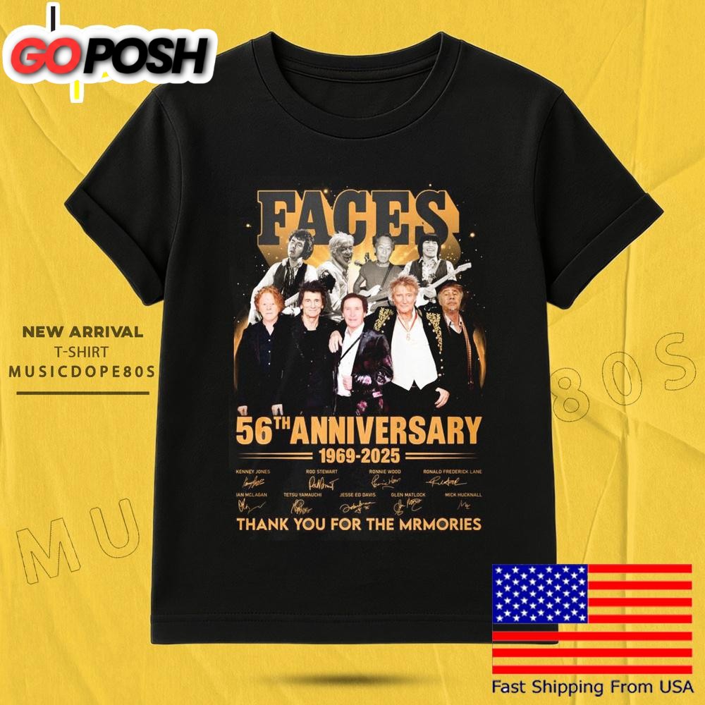 The Faces Readying First New Album In Over 50Th Anniversary 2025 T Shirt