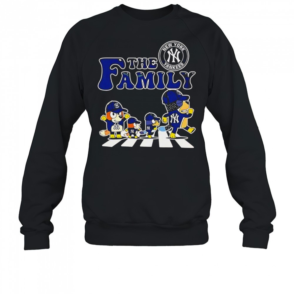 The Family Bluey New York Yankees Abbey Road T-Shirt
