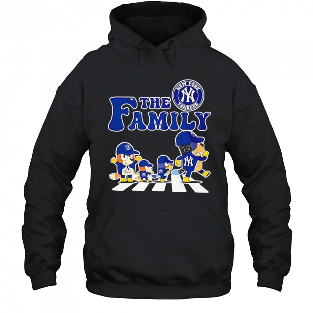 The Family Bluey vs New York Yankees MLB Baseball Abbey Road shirt