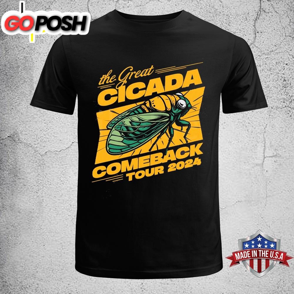 The Great Cicada Comeback Tour 2024 Unisex T-Shirt