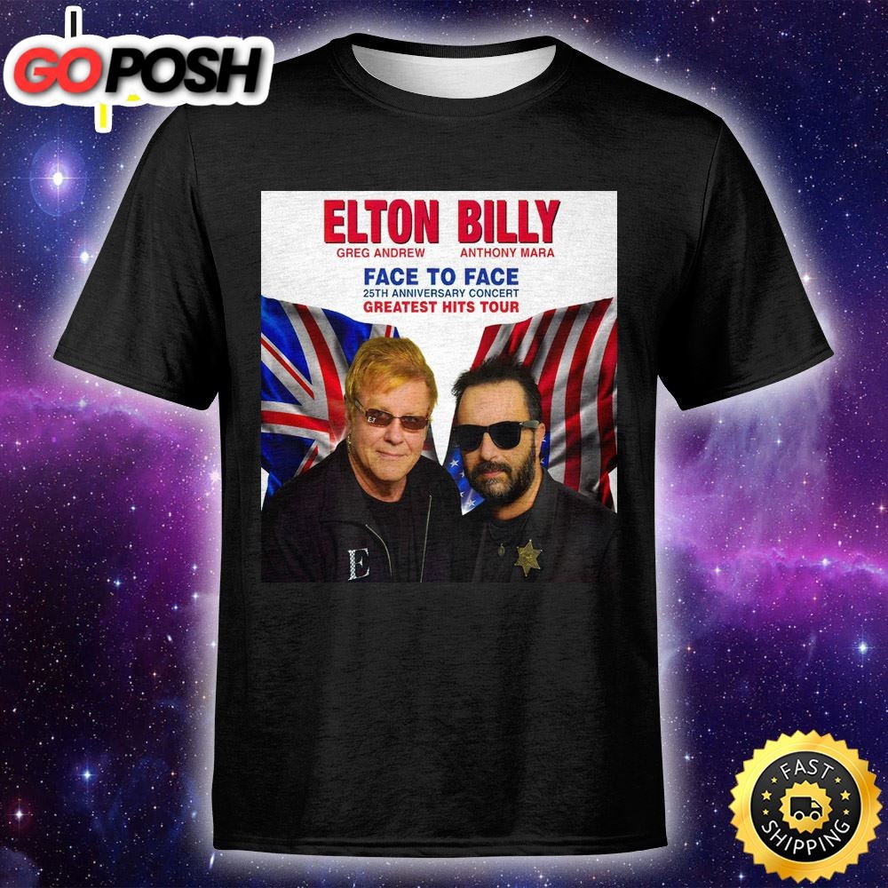 The Harbour Agency Presents Elton And Billy – Face To Face Unisex Tshirt