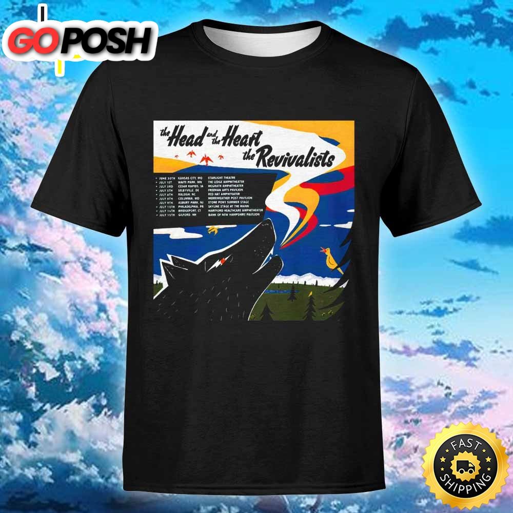 The Head And The Heart Announce 2025 US Tour Dates Tshirt