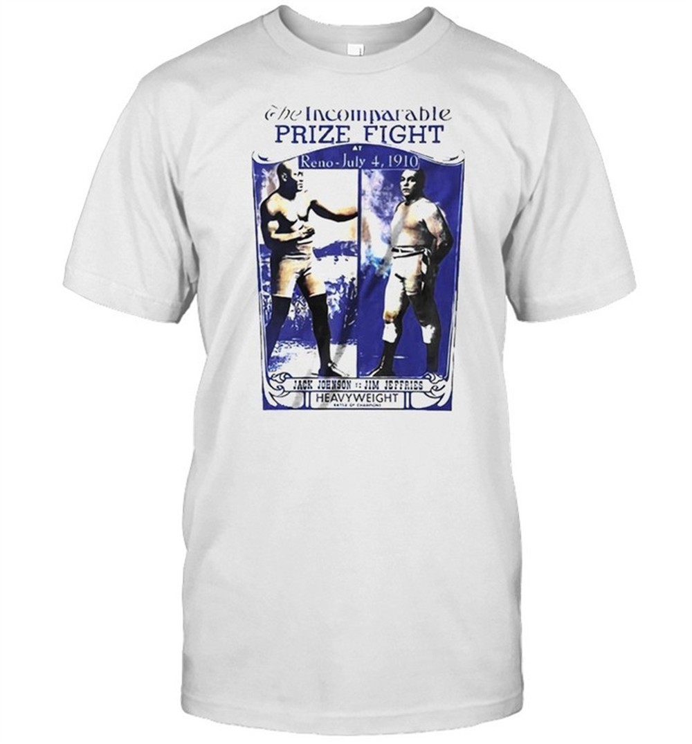 The incomparable prize fight Jack Johnson vs Jim Jefferies shirt