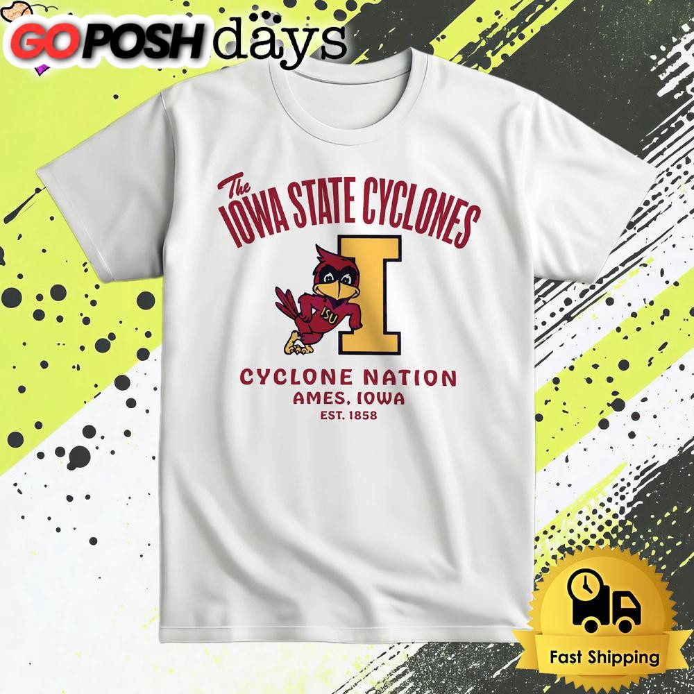 The Iowa State Cyclones Football Logo Mascot T Shirt